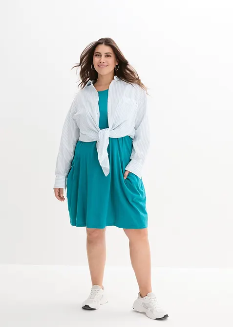 Robe en jersey coton avec poches, bonprix