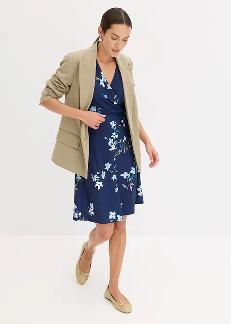 Robe en jersey style portefeuille, bonprix