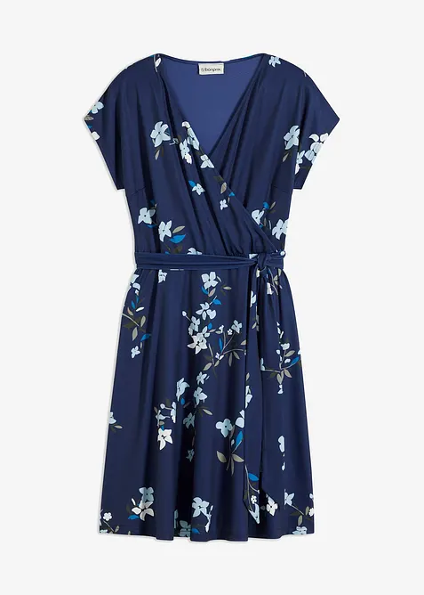 Robe en jersey style portefeuille, bonprix