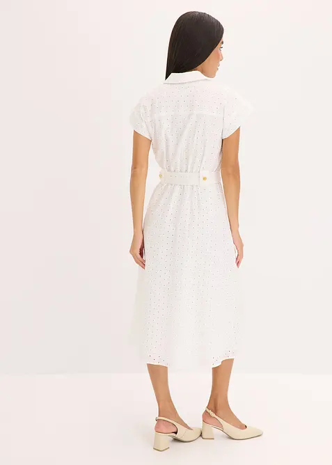 Robe-chemise en broderie anglaise, bonprix