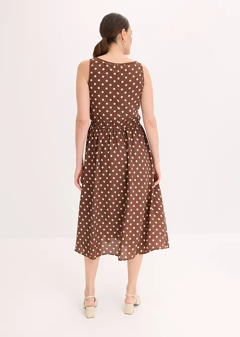 Robe midi avec lien &agrave; nouer, bonprix
