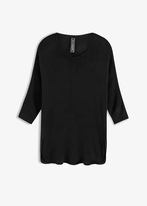 Pull en fine maille manches 3/4, bonprix