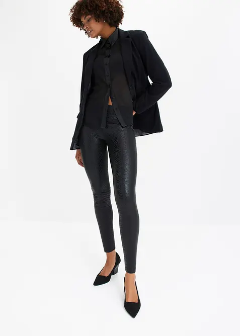 Legging en tissu enduit ultra-brillant, bonprix