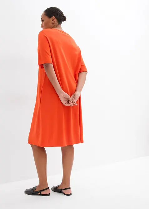 Robe en jersey, coupe trap&egrave;ze, bonprix