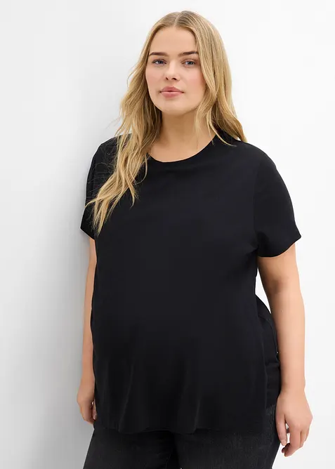 Lot de 2 T-shirts de grossesse et d’allaitement en coton, bonprix