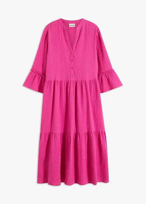 Robe longue en gaze de coton douce, bonprix