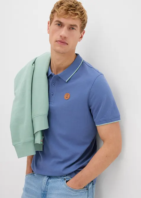Polo en maille piqu&eacute;e 100% coton, bonprix