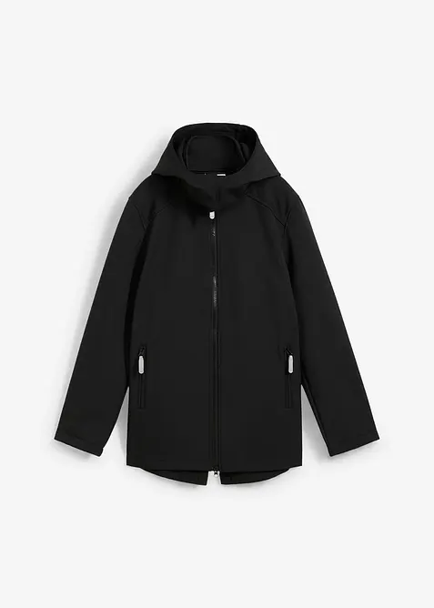 Parka softshell à capuche amovible, imperméable, bonprix