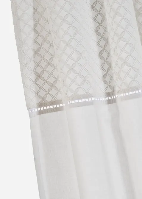 Rideau en coton avec broderie (1 pce), bonprix