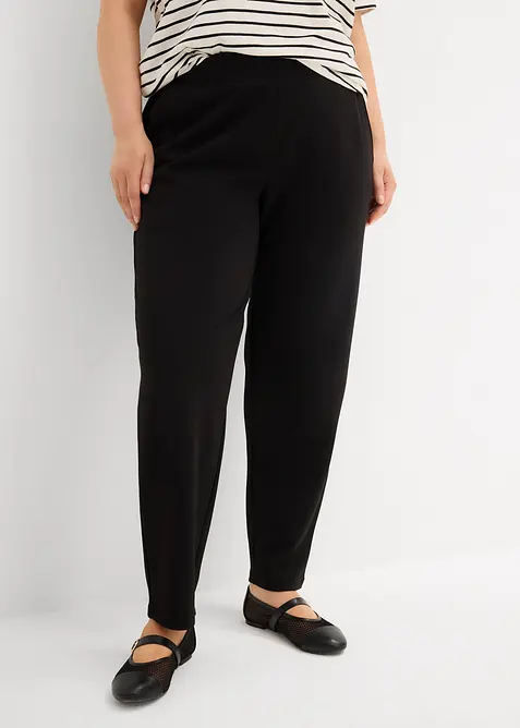 Pantalon en n&eacute;opr&egrave;ne &agrave; taille &eacute;lastiqu&eacute;e, bonprix