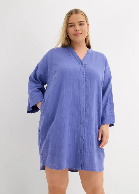 Robe blouse en gaze de coton, bonprix