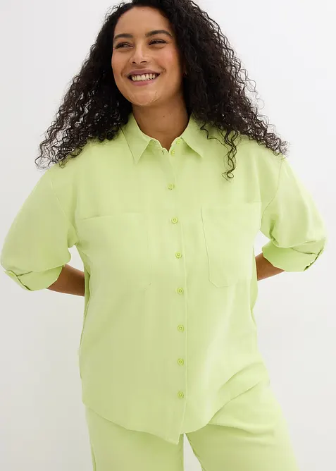 Chemisier fluide en viscose mélangée, bonprix