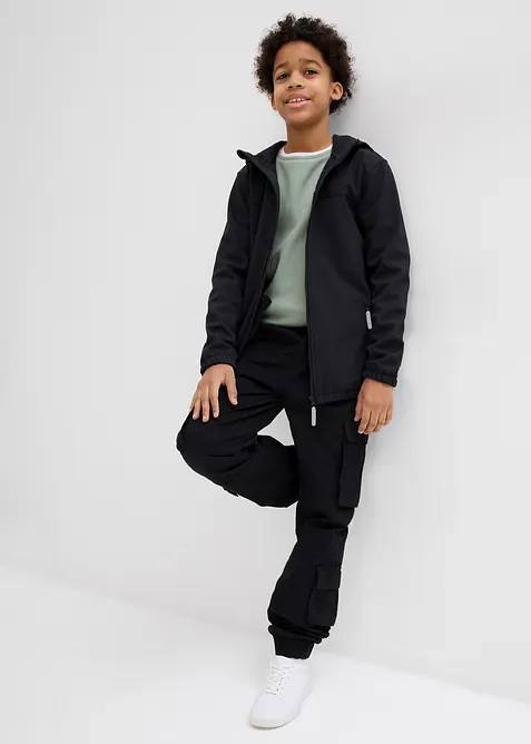 Veste softshell déperlante à capuche, bonprix