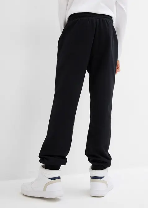 Pantalon de jogging en doux coton m&eacute;lang&eacute;, bonprix
