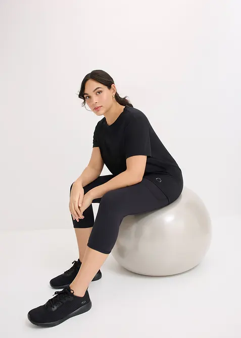 Legging de sport confortable, longueur corsaire, avec poche pour le portable, s&eacute;chage rapide, bonprix