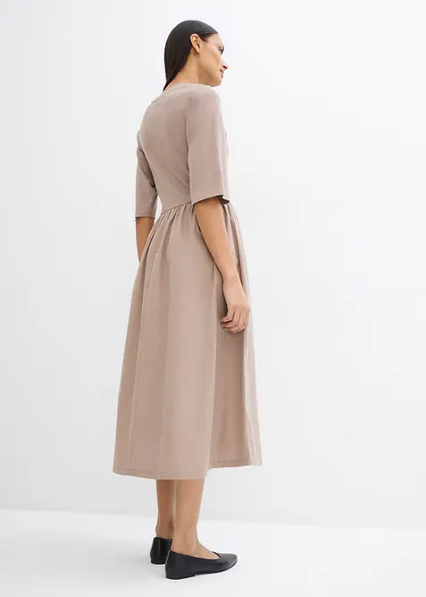 Robe midi 100% coton, bonprix