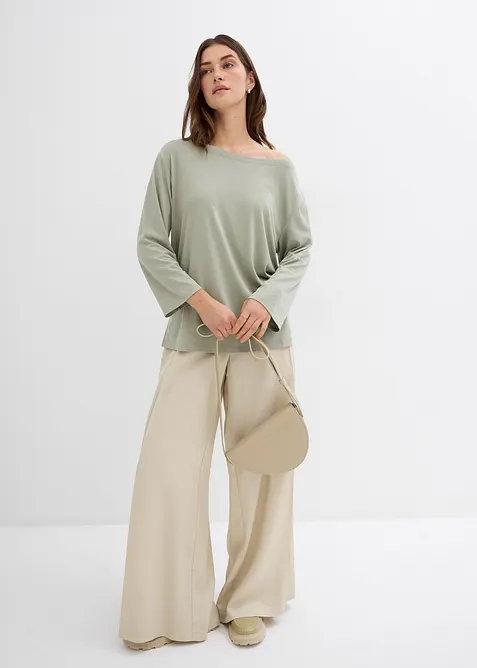 T-shirt épaule dénudée en modal mélangé, bonprix