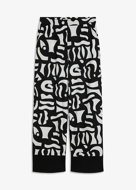 Pantalon en jersey imprimé, bonprix