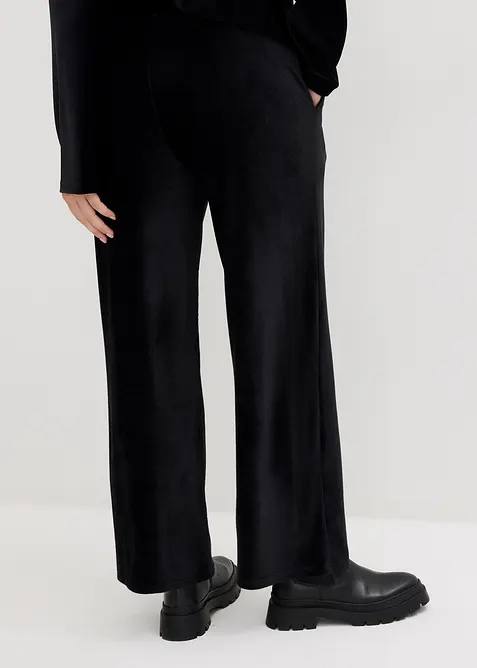 Pantalon en velours côtelé jersey, bonprix