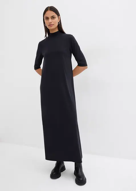 Robe longue en mati&egrave;re douce, bonprix