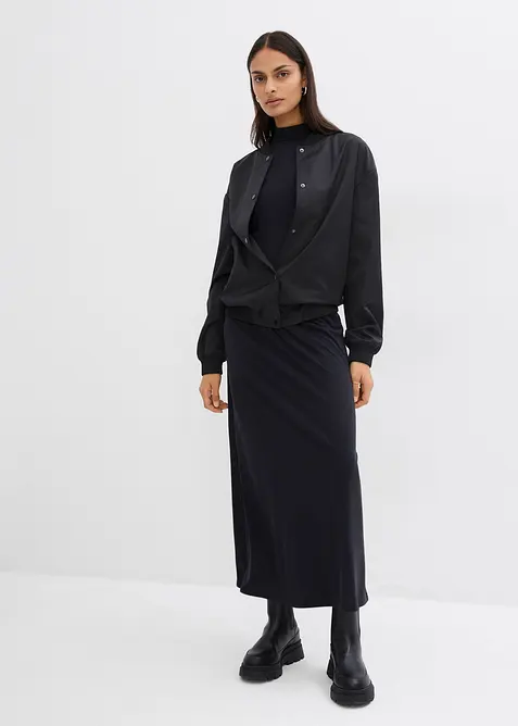 Robe longue en mati&egrave;re douce, bonprix