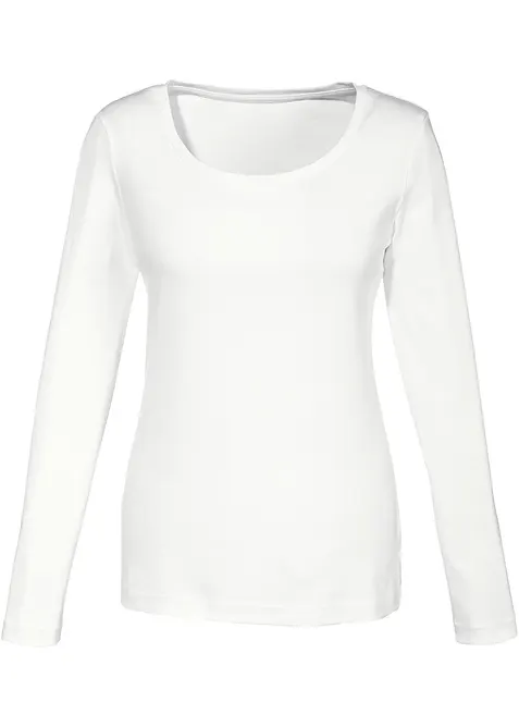 T-shirt manches longues 100% coton, bonprix