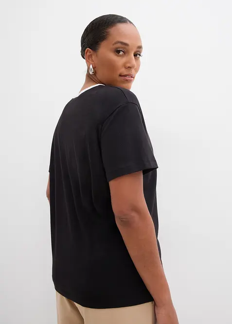 T-shirt avec détail contrastant, bonprix