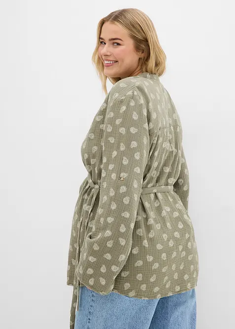 Blouse de grossesse et d&rsquo;allaitement en gaze 100% coton, bonprix