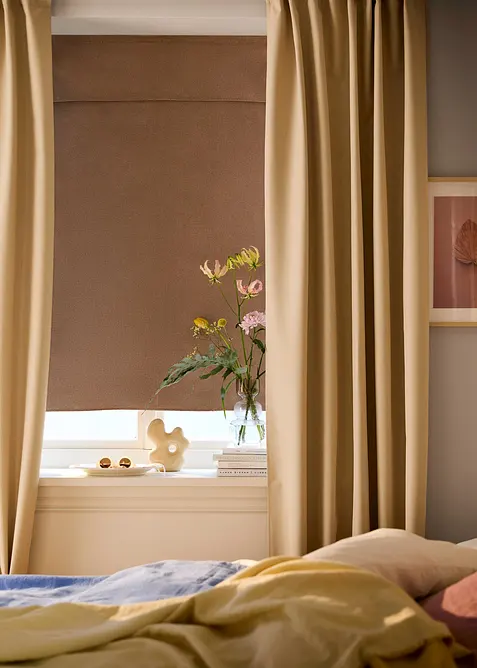 Rideau panneau occultant texturé (1 pce), bonprix