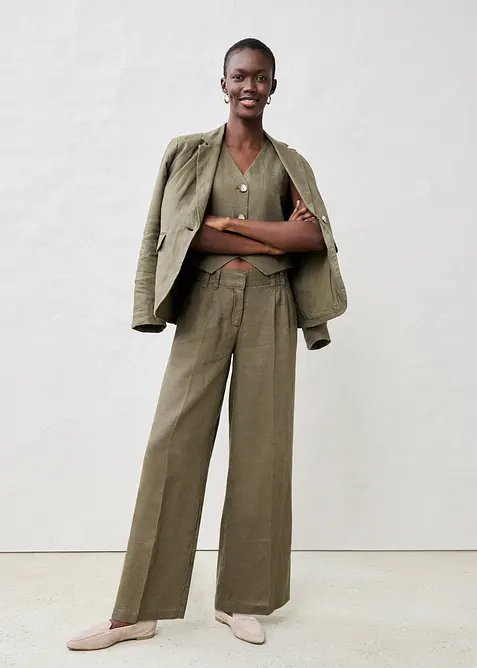 Gilet sans manches 100 % lin, bonprix