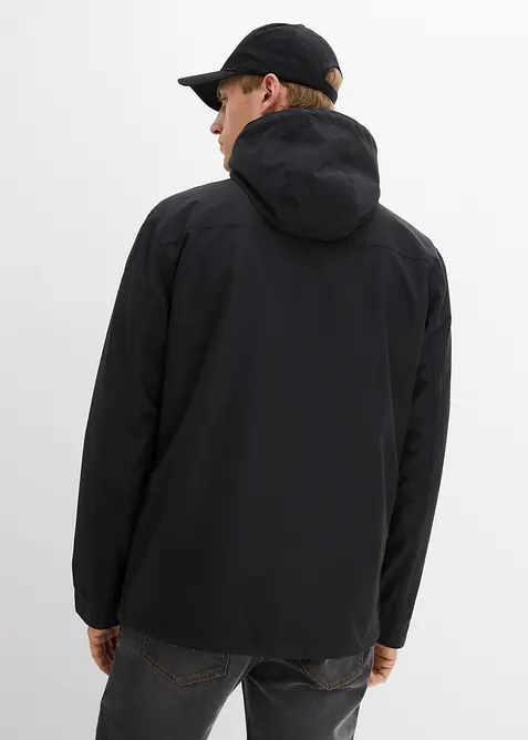 Veste technique déperlante à capuche et détails enduits, bonprix