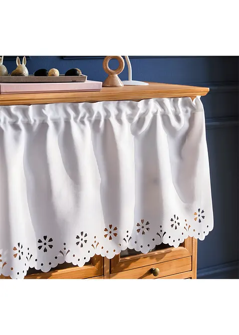 Brise-bise semi-transparent à bordure décorative, bonprix