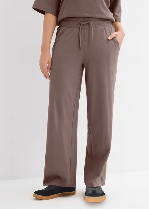Pantalon en jersey interlock, bonprix