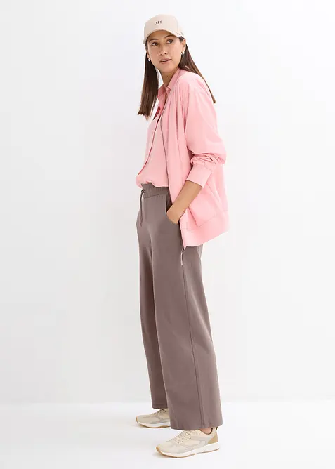 Pantalon en jersey interlock, bonprix