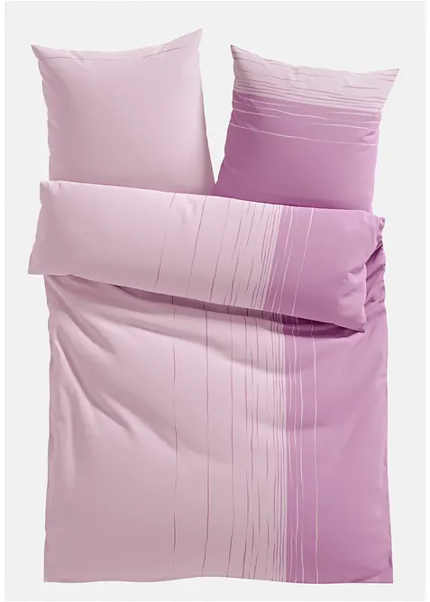 Parure de lit en coton m&eacute;lang&eacute;, bonprix