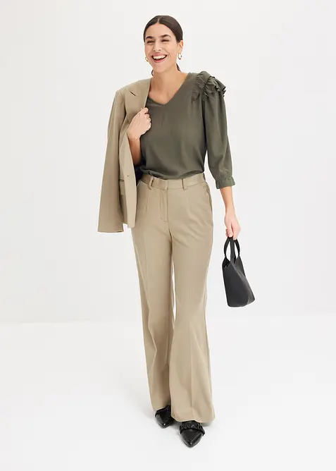 Pantalon à taille élastiquée, bonprix