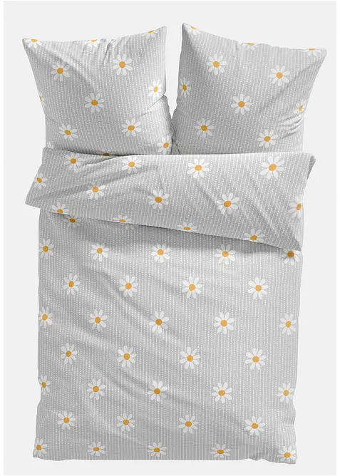 Parure de lit en coton m&eacute;lang&eacute;, bonprix