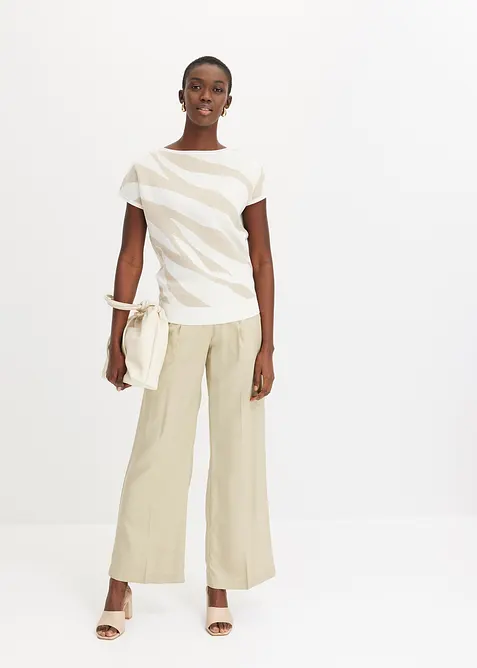 Pull en fine maille avec fil brillant, bonprix