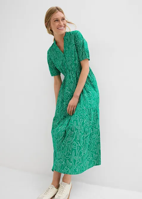 Robe midi ample, 100% coton, bonprix