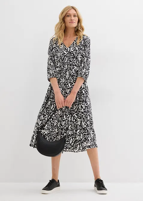 Robe midi en viscose fluide, bonprix