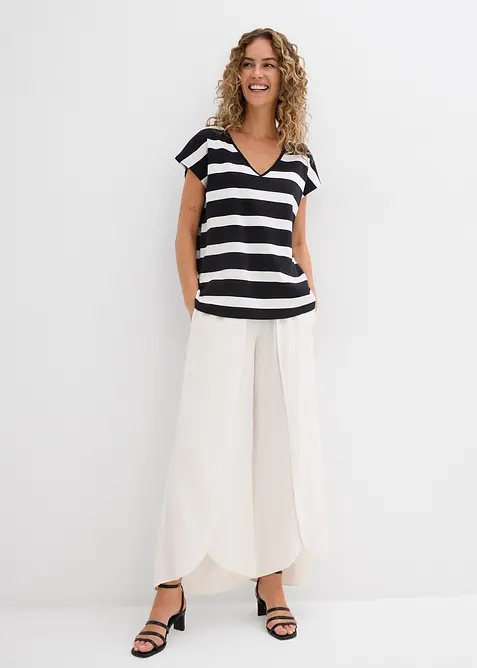 T-shirt ray&eacute; en maille, bonprix