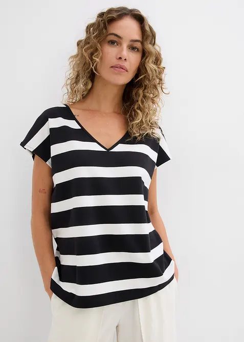 T-shirt ray&eacute; en maille, bonprix