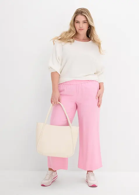 Jupe-culotte douce en viscose mélangée, bonprix