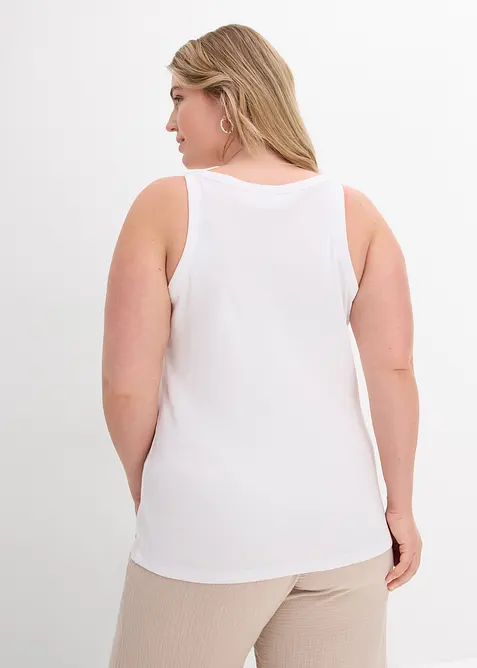 Lot de 2 tops c&ocirc;tel&eacute;s 100% coton, bonprix