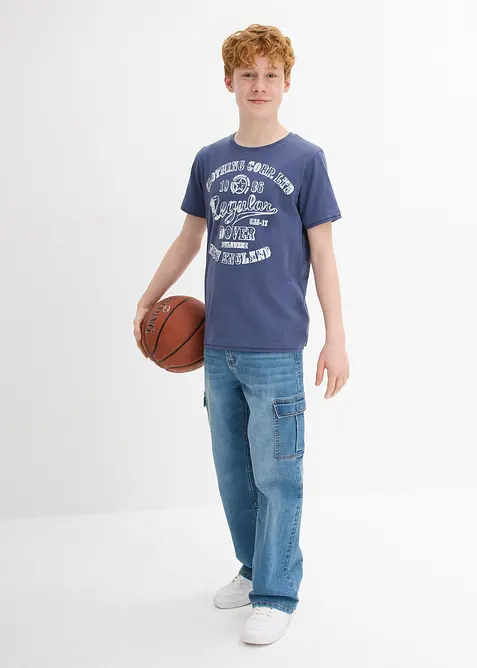 Lot de 2 T-shirts 100% coton, bonprix