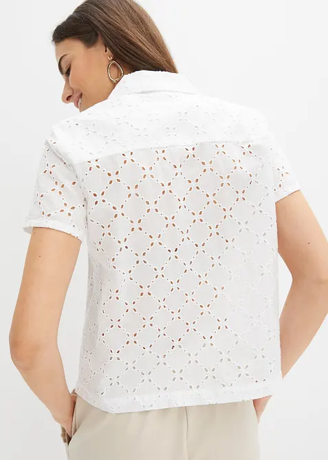 Chemisier tendance en broderie anglaise, bonprix