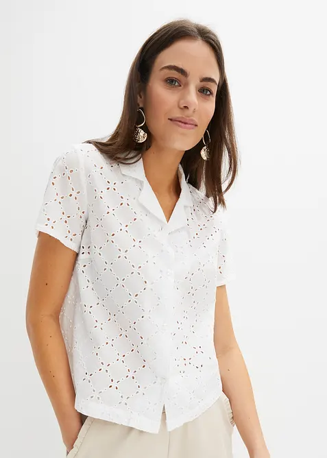Chemisier tendance en broderie anglaise, bonprix