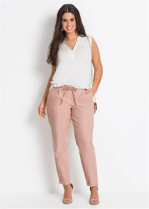 Pantalon en lin m&eacute;lang&eacute;, bonprix