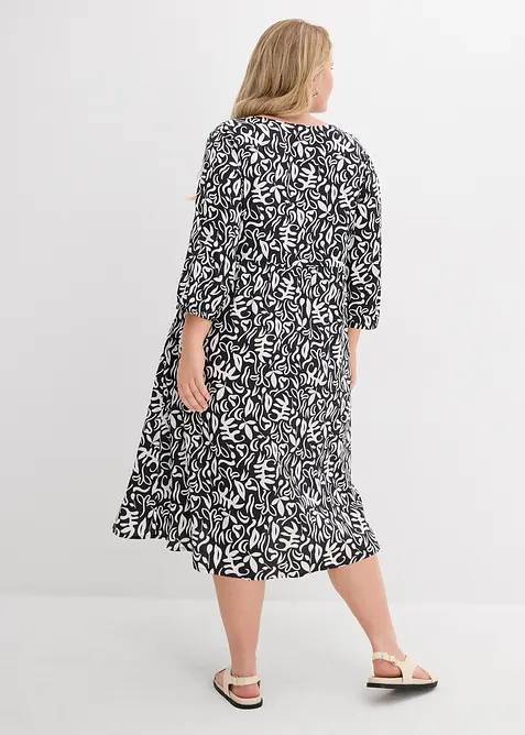 Robe midi en viscose fluide, bonprix