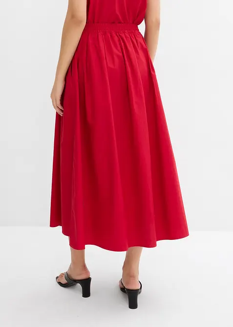 Jupe midi 100% coton, bonprix